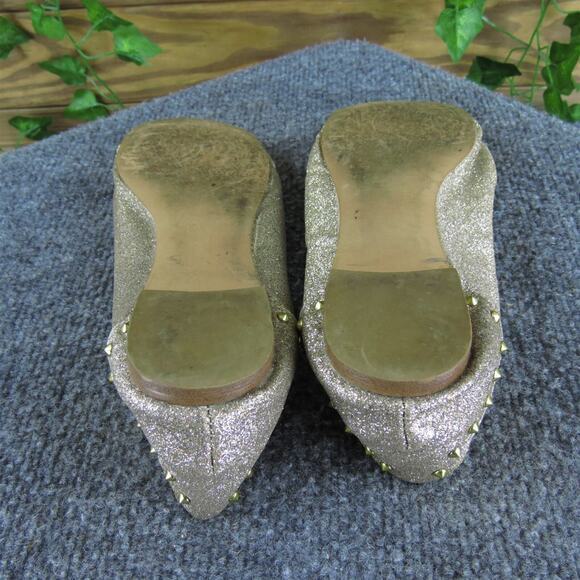 Steve Madden Women's Kstudo Sparkle Ballet Gold Synthetic Sz 8 Medium Used 2025 - Picture 5 of 6